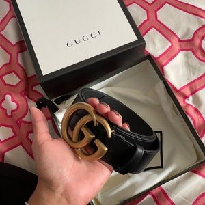 GUCCI WIDE LEATHER BELT